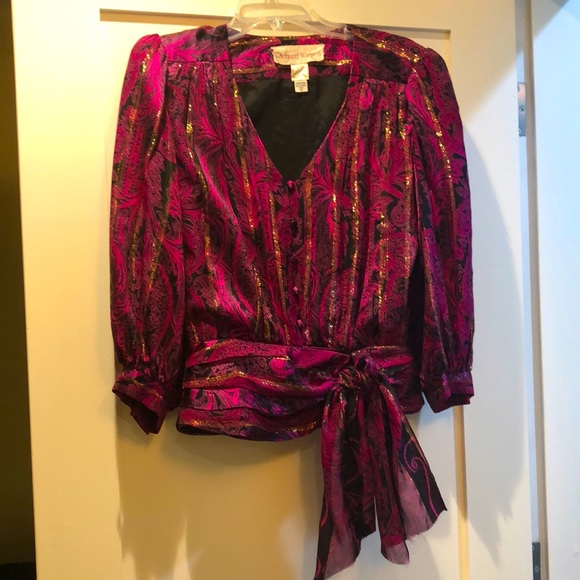 Richard Warren vintage SILK blouse  size 12 - Picture 1 of 14